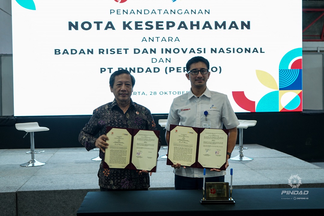 PT PINDAD DAN BRIN TANDATANGANI MOU, KOLABORASI PEMANFAATAN RISET & PERKUAT INOVASI TEKNOLOGI