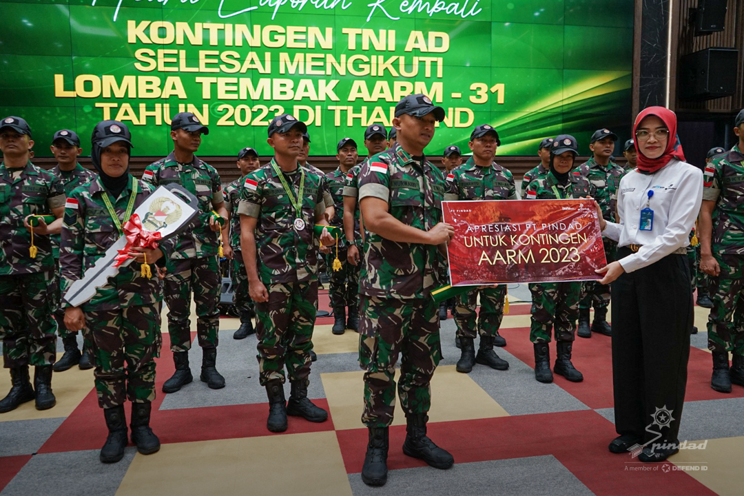 Senjata & Munisi Pindad Dukung TNI AD Raih Juara Umum AARM ke-31 di Thailand