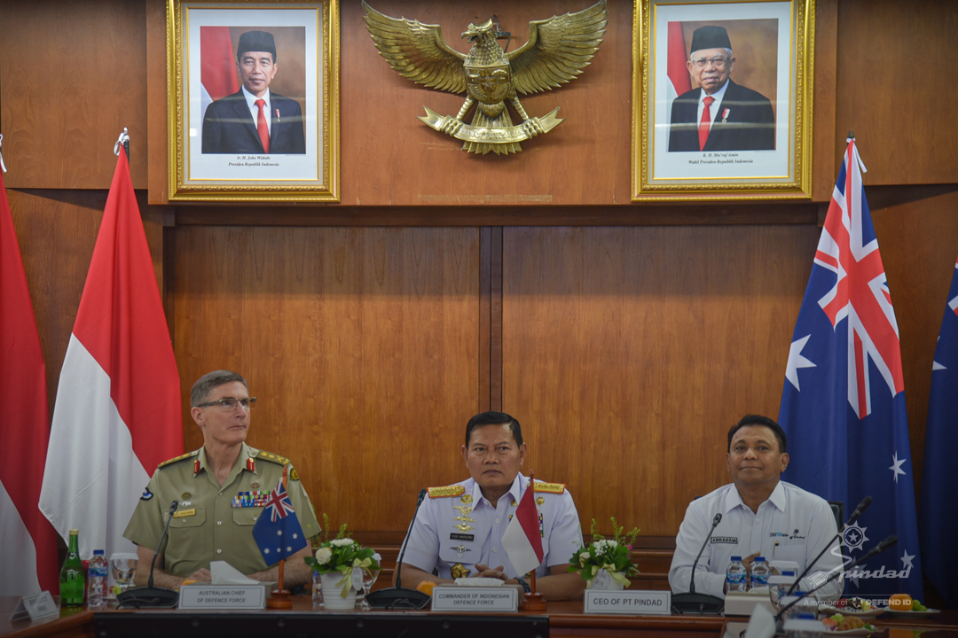 Panglima AB Australia & Panglima TNI Kunjungi PT Pindad, Apresiasi Kemajuan Alutsista TNI