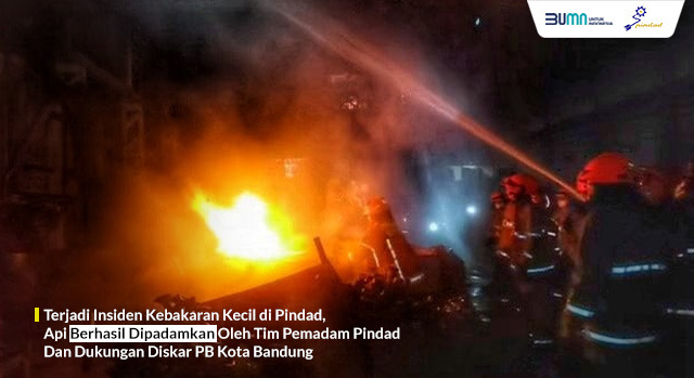 Terjadi Insiden Kebakaran Kecil di Pindad, Api Berhasil Dipadamkan Oleh Tim Pemadam Pindad Dan Dukungan Diskar PB Kota Bandung